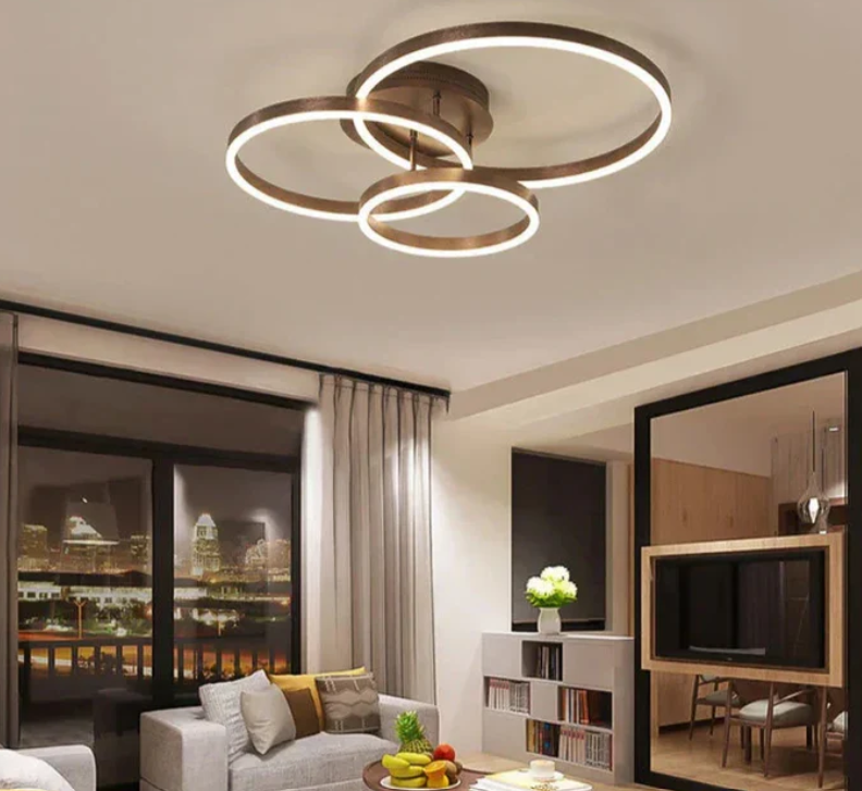 Luminaria de techo de anillo elegante