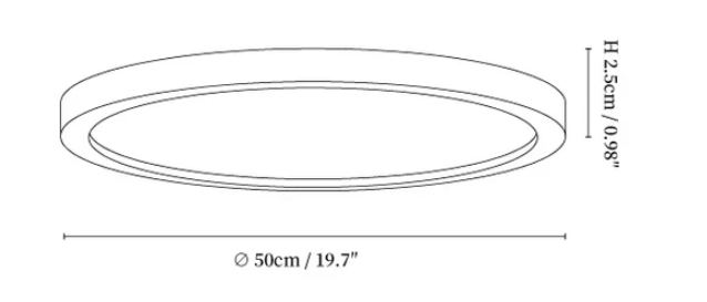 Lámpara de techo redonda ultrafina