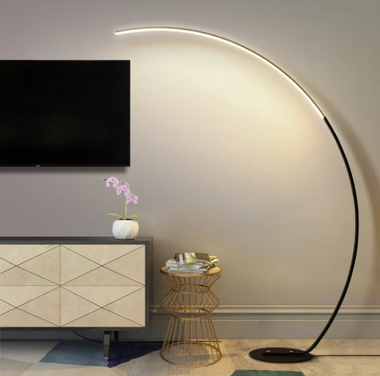 Ardorus Lámpara de pie curva grande
