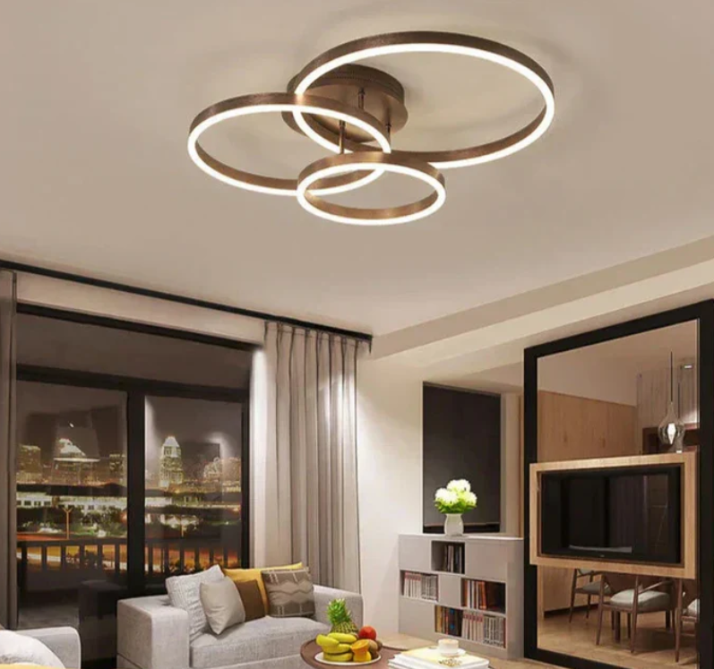 Luminaria de techo de anillo elegante