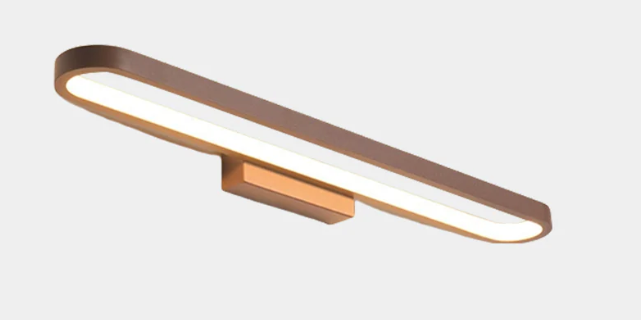 Aplique de pared para baño, lámpara de tocador minimalista, lineal, ovalada, LED