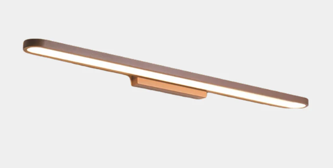 Aplique de pared para baño, lámpara de tocador minimalista, lineal, ovalada, LED