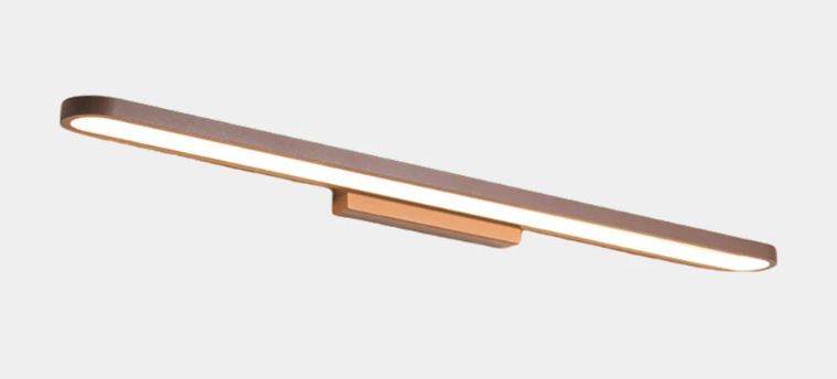 Aplique de pared para baño, lámpara de tocador minimalista, lineal, ovalada, LED