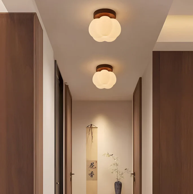 Lámpara de techo empotrada con calabaza