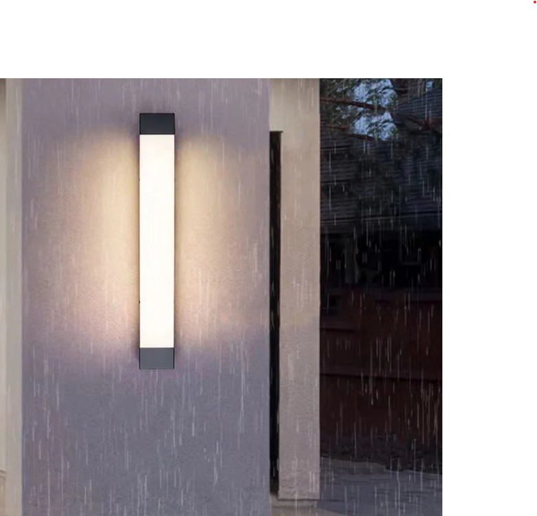 Lámpara de pared lineal para exteriores