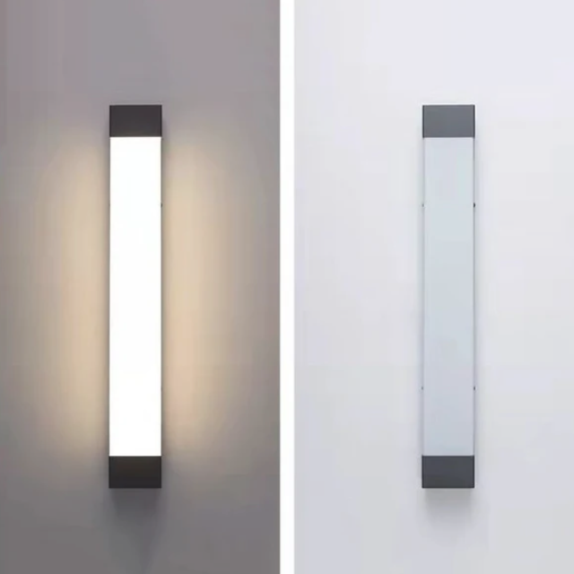 Lámpara de pared lineal para exteriores