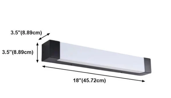 Lámpara de pared lineal para exteriores