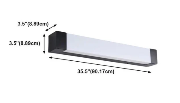 Lámpara de pared lineal para exteriores